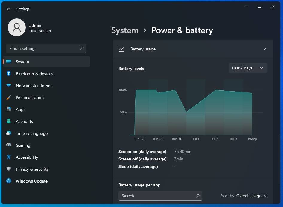 Power-and-battery-settings