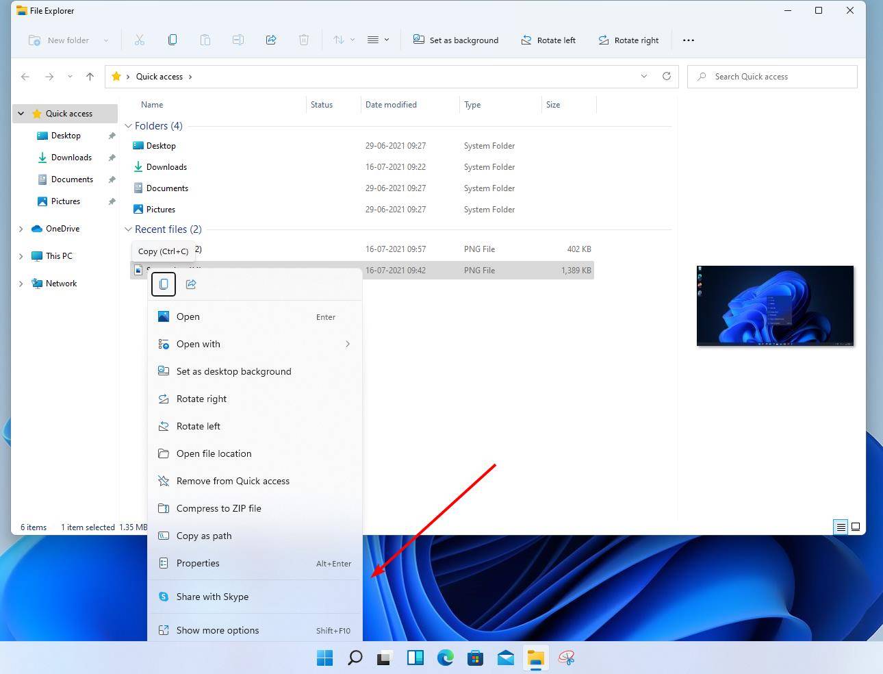 Windows-11-Insider-Preview-Build-22000.71-acrylic-menu-in-Explorer