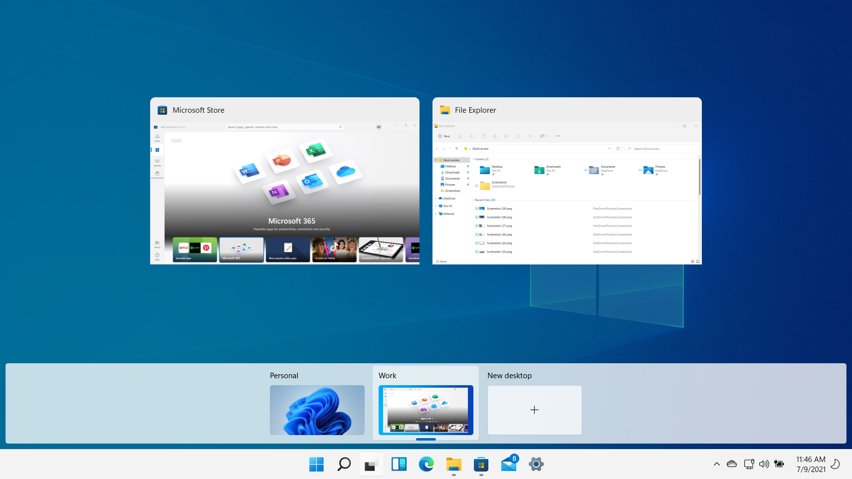 windows-11-customized-desktops-windows-key-tab-view