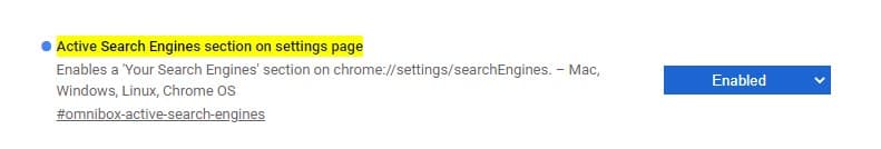 Active-Search-Engines-section-on-Settings-page-flag