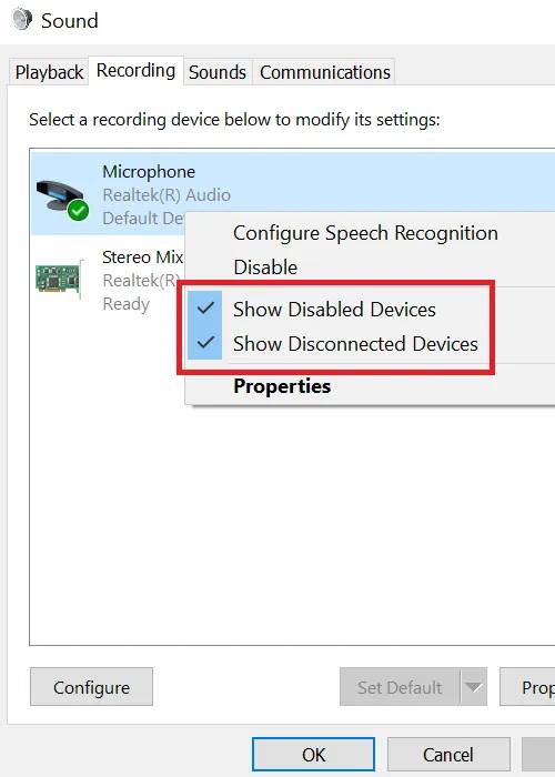 Enable-microphone-and-set-it-as-Default