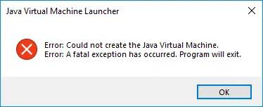 Java-Virtual-Machine-Launcher-Error-2