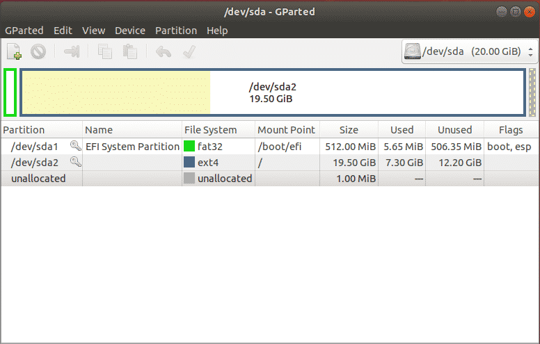 gparted-ubuntu-all-drives
