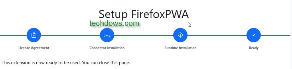FirefoxPWA-setup-progress