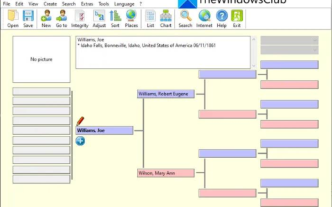 如何在 Win 11/10 中创建、查看和编辑 GEDCOM 家谱文件