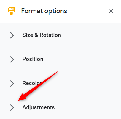 Click-the-arrow-next-to-the-Adjustments-option.