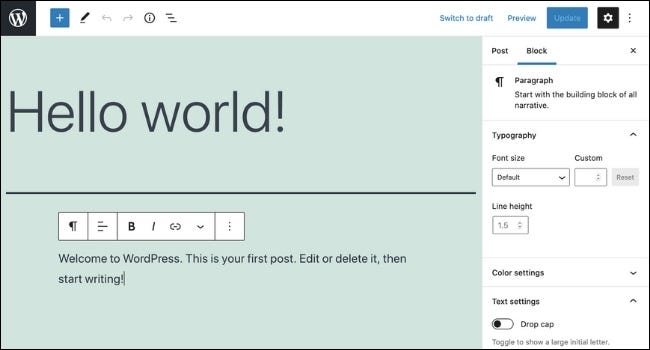 Wordpress-Front-Facing-Editor