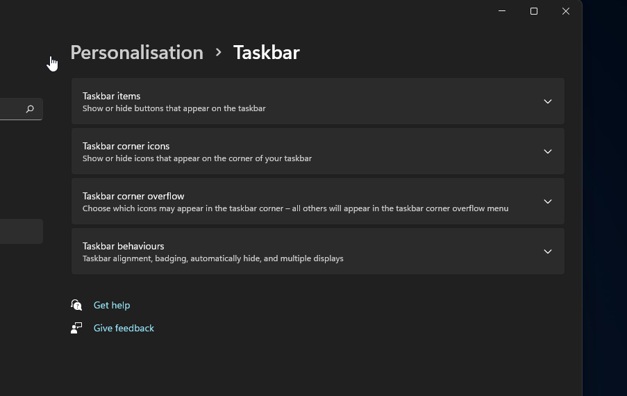 personalization-taskbar-settings