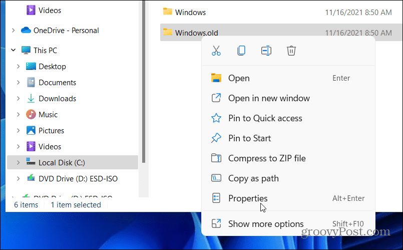 2-Windows-old-folder-properties