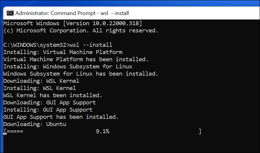 4-WSL-and-Ubuntu-installing