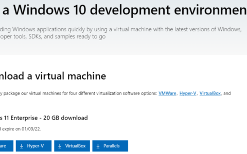 微软为 VMWare、Hyper-V、VirtualBox 和 Parallels 提供 Windows 11 Enterprise 虚拟机镜像