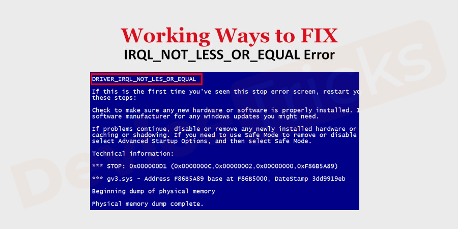 Blue-Screen-error-0xA-IRQL_NOT_LESS_OR_EQUAL-in-Windows-10-1