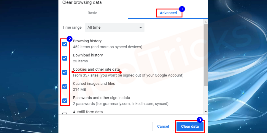 Chrome-Advanced-All-time-Check-all-the-options-click-on-clear-data-3