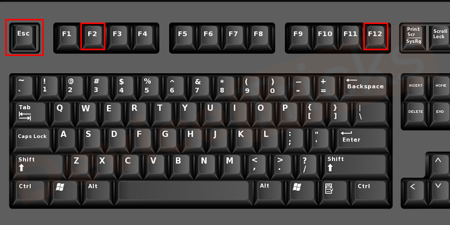 Keyboard-Esc-F12-F2-2