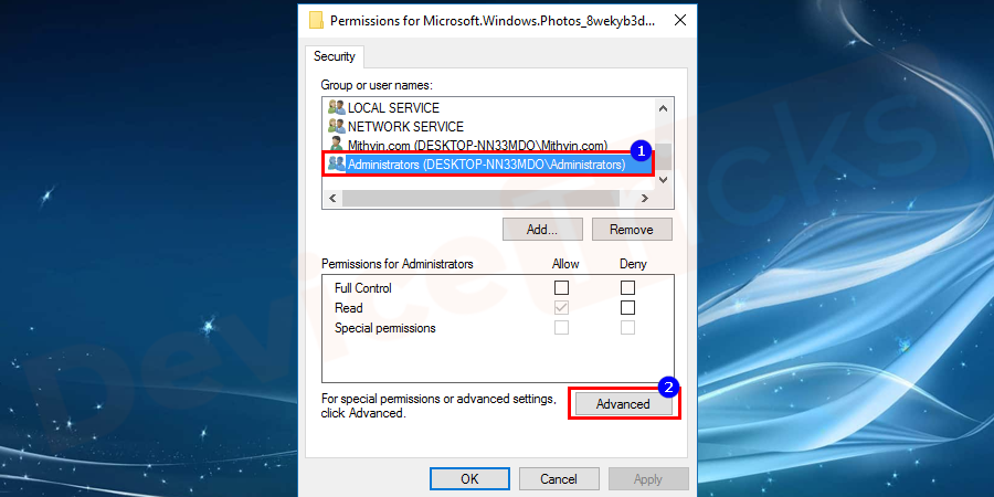 Microsoft.Windows.Photos_8wekyb3d8bbwe-Permission-Administrator