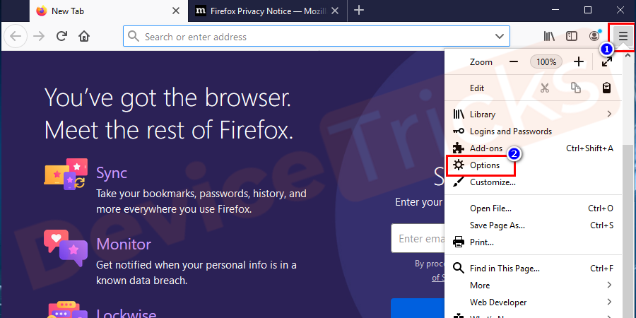 Mozilla-Firefox-Menu-Options