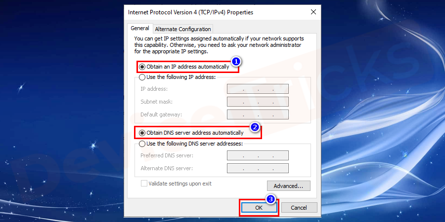 Obtain-an-IP-address-automatically-Obtain-DNS-server-address-automatically