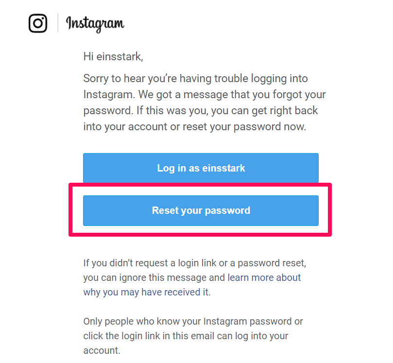 Reset-Password-To-Fix-Your-Account-Was-Compromised-Message-on-Instagram