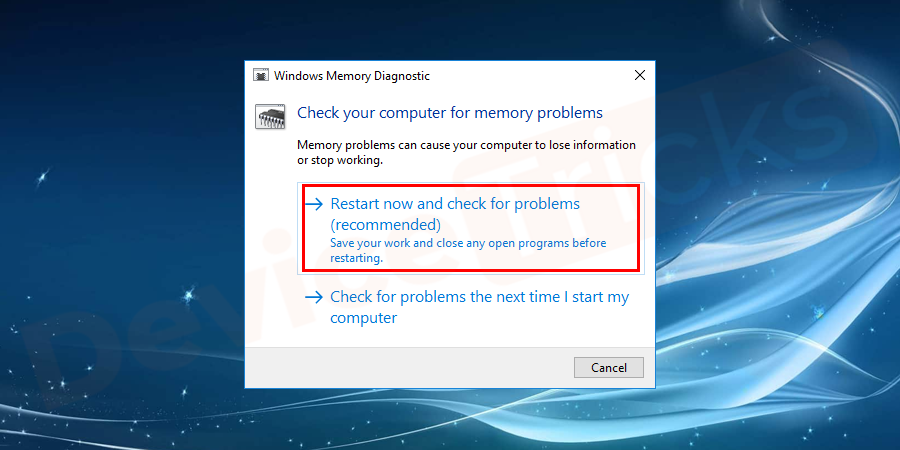 Restart-now-and-check-for-problems-recommended-option-1