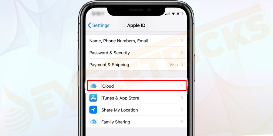 Scroll-down-and-find-iCloud-tap-on-it