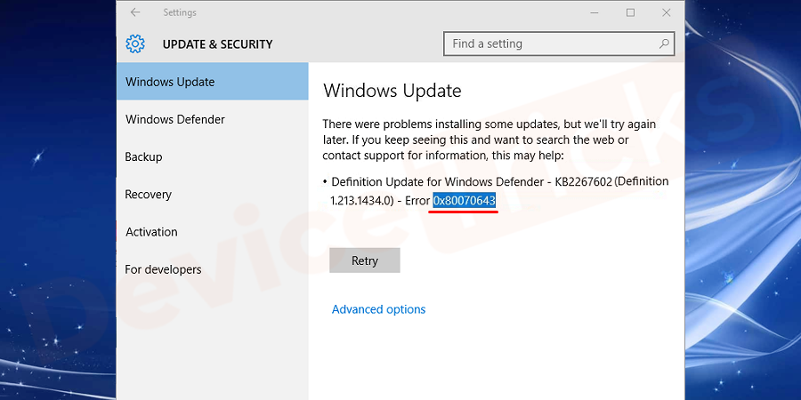 What-is-Windows-Update-Error-0X80070643