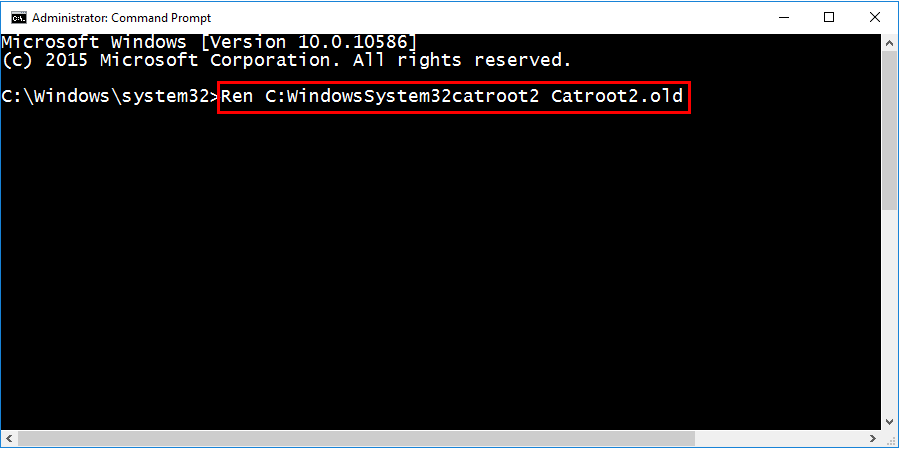 WindowsSystem32catroot2-Catroot2