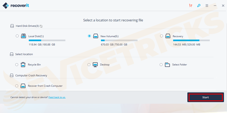 Wondershare-recoverit-data-recovery-Select-the-drive-you-want-to-search-for-your-file-or-folder-and-click-on-the-start-button