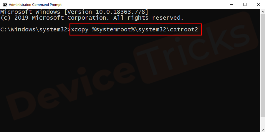 X-copy-systemroot-system32-catroot2