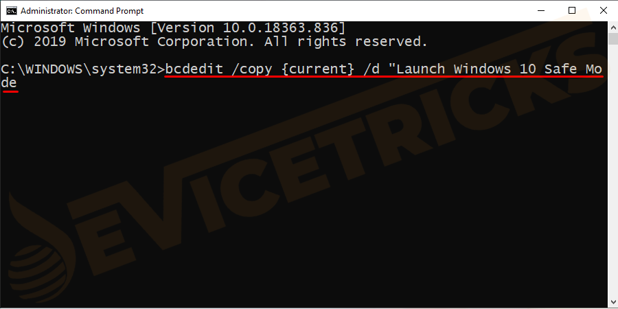 bcdedit-copy-current-d-Launch-Windows-10-Safe-Mode-1
