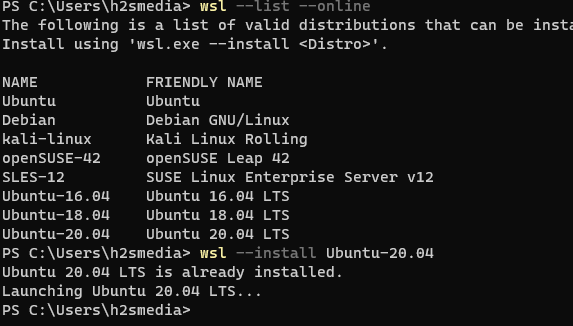 command-to-check-other-available-WSL-Linux-distros