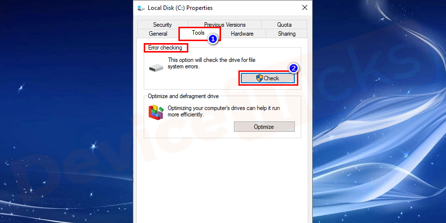 local-disk-properties-Go-to-tools-→-go-to-error-checking-category-→-select-check-now-1