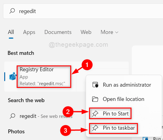 registry-editor-pin-to-start-and-taskbar