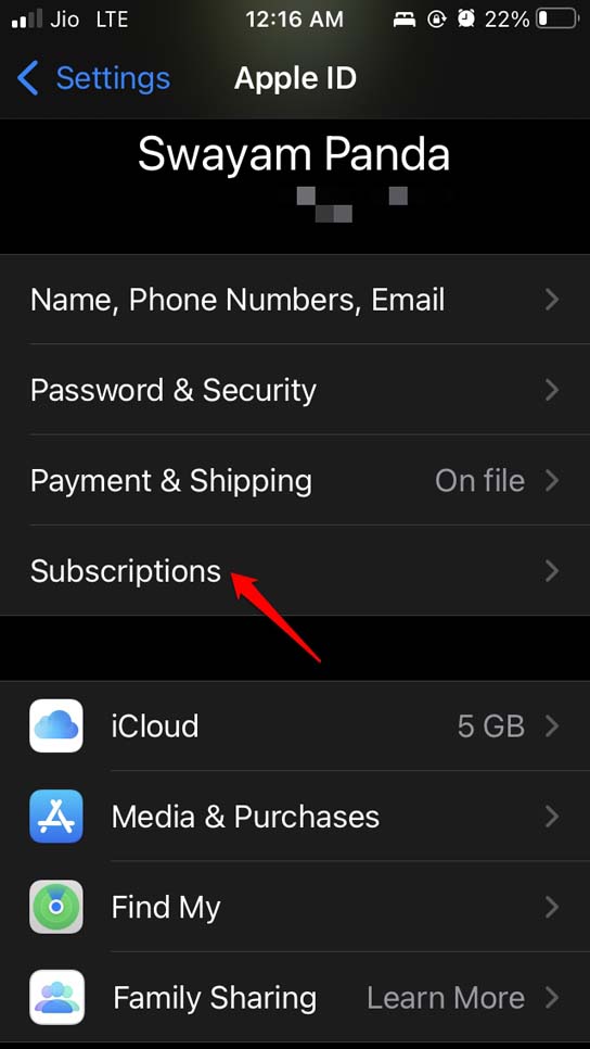 tap-on-Subscriptions