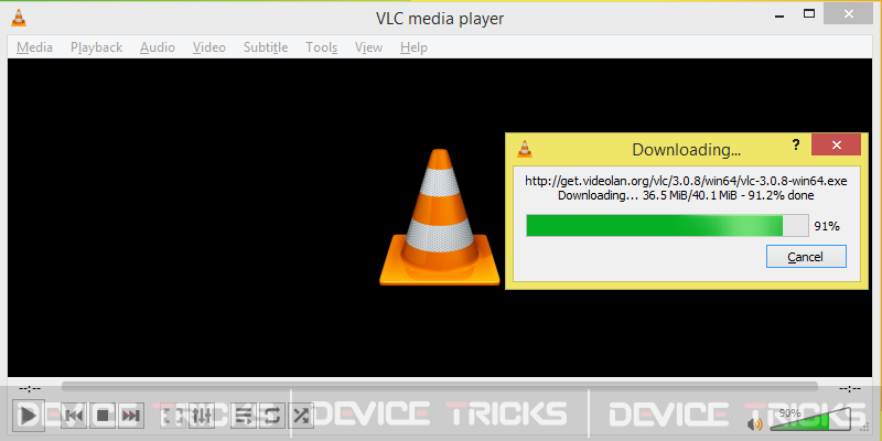 21-VLC-Downloading-Updates