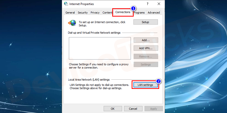 Connections-LAN-Settings