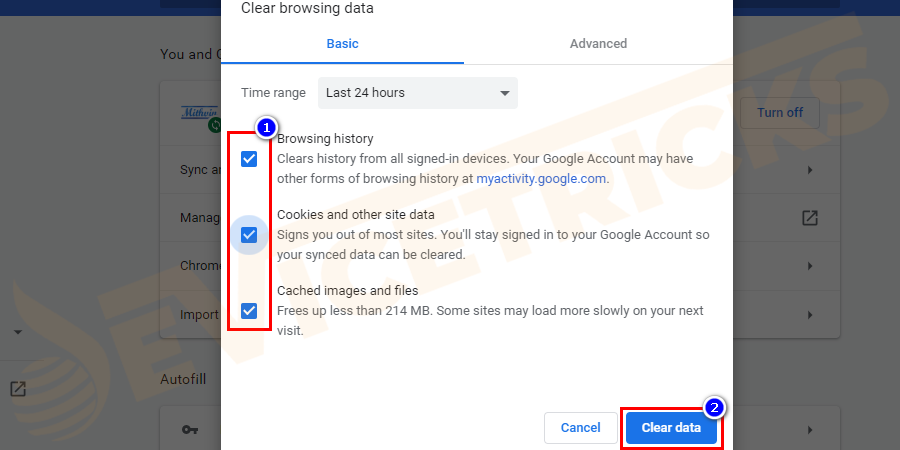 Delete-everything-click-on-Clear-data