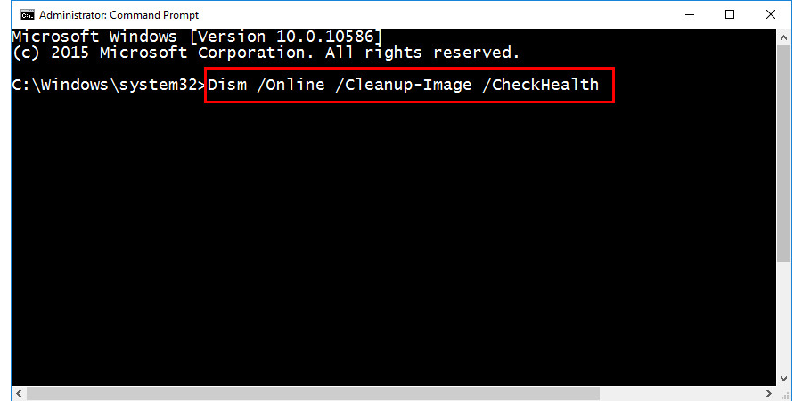 Dism-Online-Cleanup-Image-CheckHealth