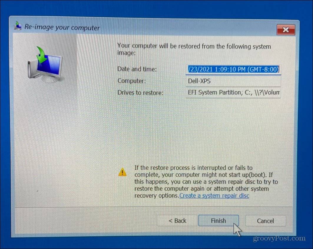 Finish-re-image-your-computer