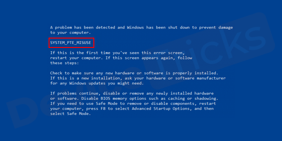 How-to-fix-SYSTEM-PTE-MISUSE-Blue-Screen-of-Death-Error