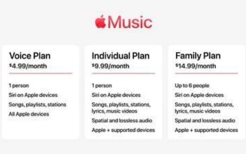 iOS 15.2 中的 Apple Music 语音计划