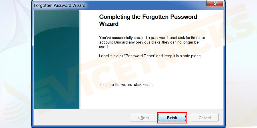 On-the-next-Window-your-creation-of-password-reset-disk-and-click-on-the-finish-button