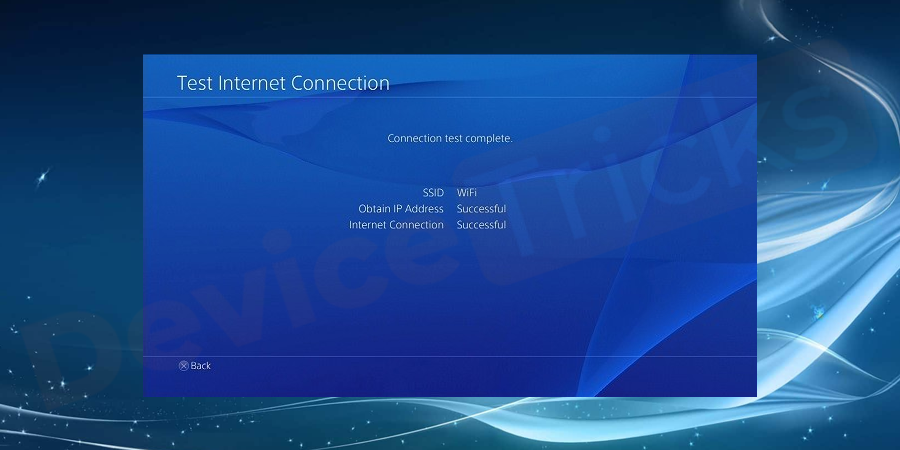 PS4-Test-internet-connection