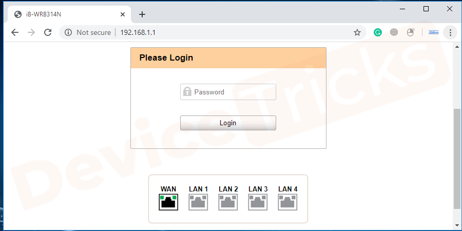 Router-Login-page