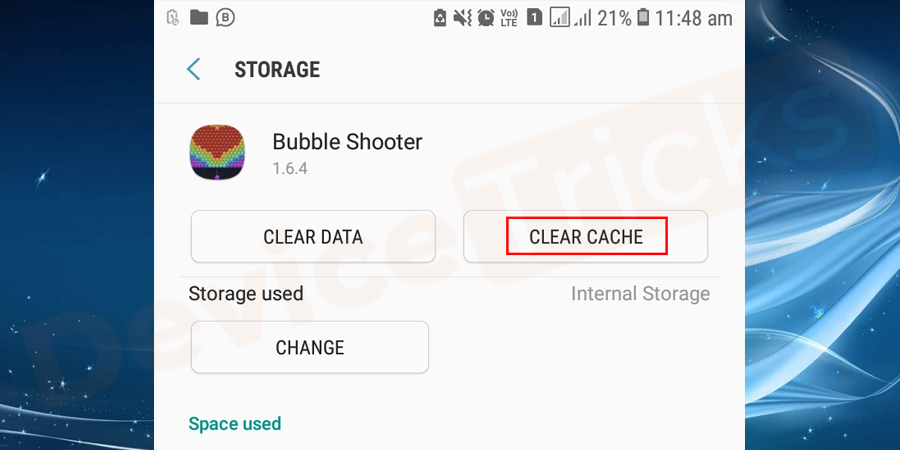 Select-the-App-Settings-Clear-Cache