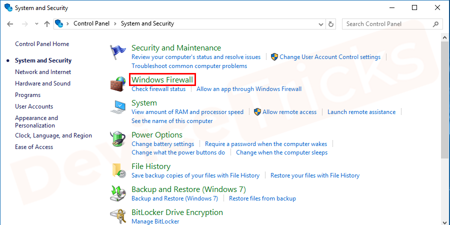 Select-the-Windows-Defender-firewall-option