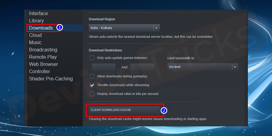 Steam-Settings-Downloads-Clear-Download-Cache