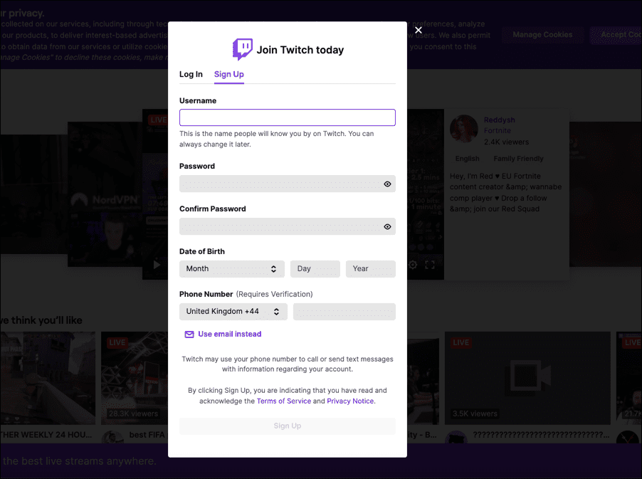 Twitch-Sign-Up