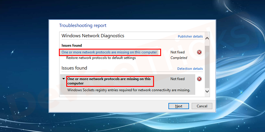 What-is-One-or-more-network-protocols-are-missing-on-this-computer-error-on-Windows-10