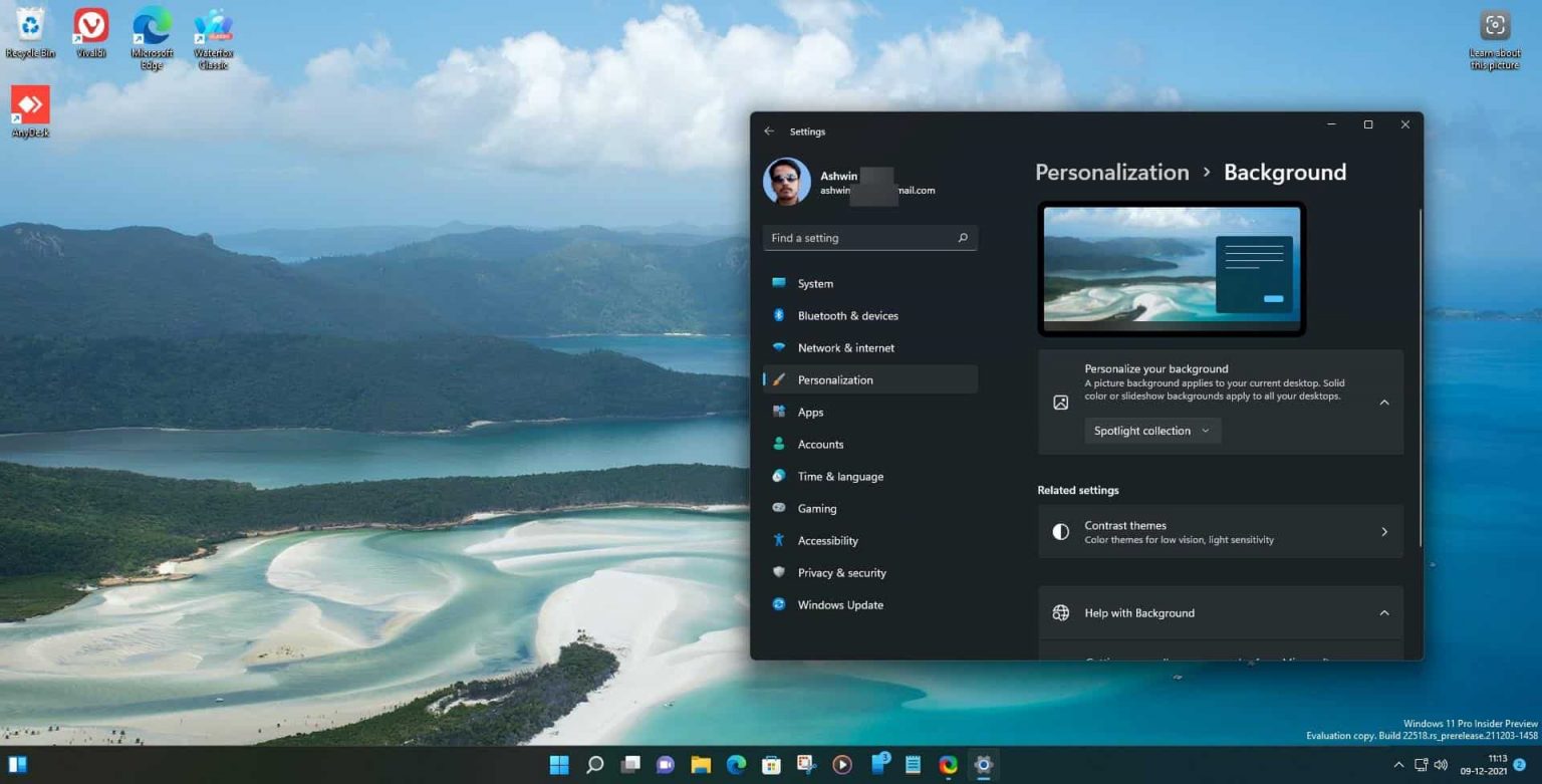 Windows 11 Insider Preview Build 22518 为桌面带来了 Spotlight 壁纸、语音访问命令-云东方