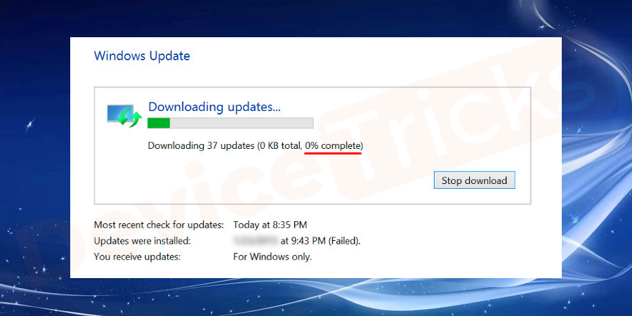 Windows-update-stuck-at-0